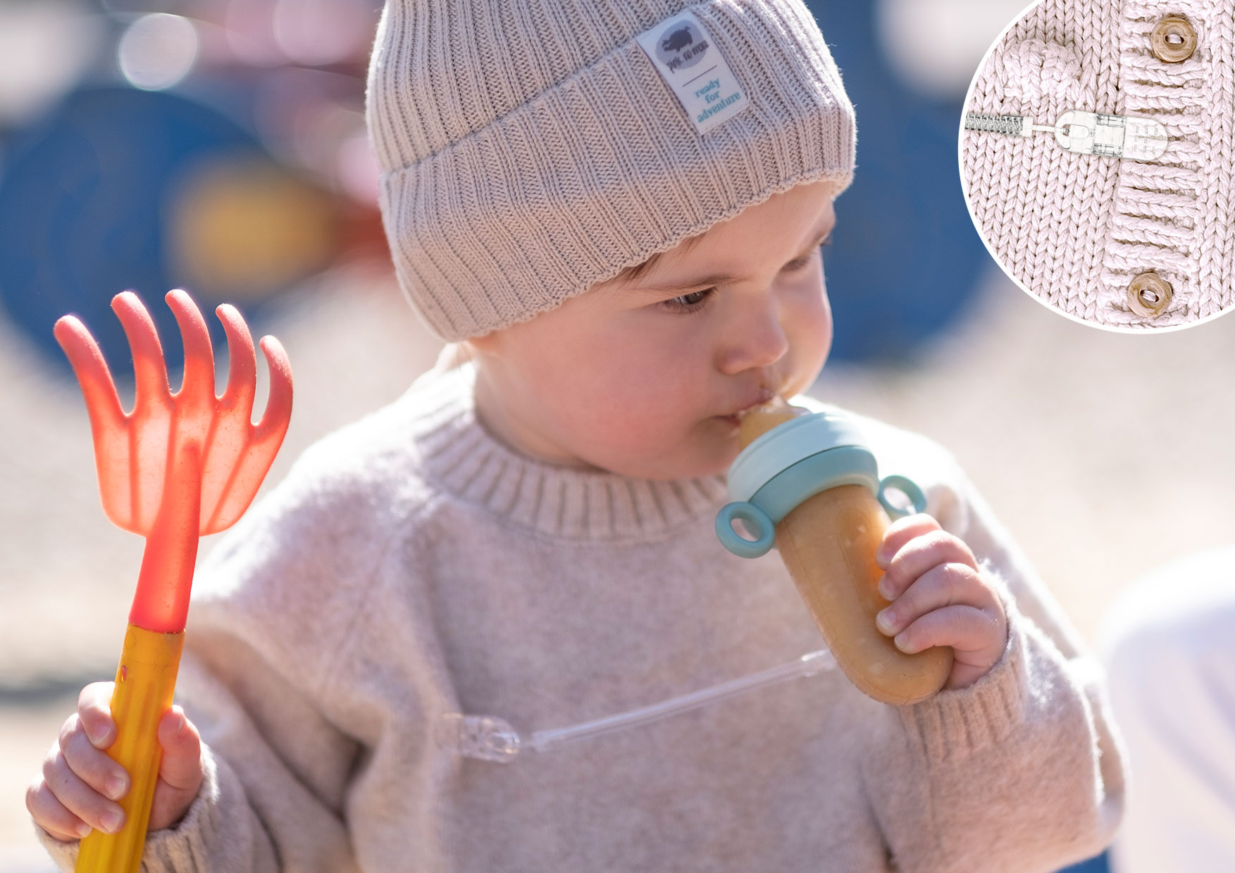 zawieszone Neno Gusto na swetereku dziecka